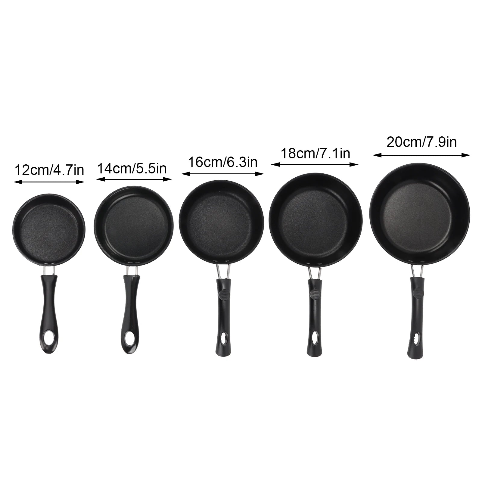1PC 12-20cm Mini Frying Pan Non-Stick