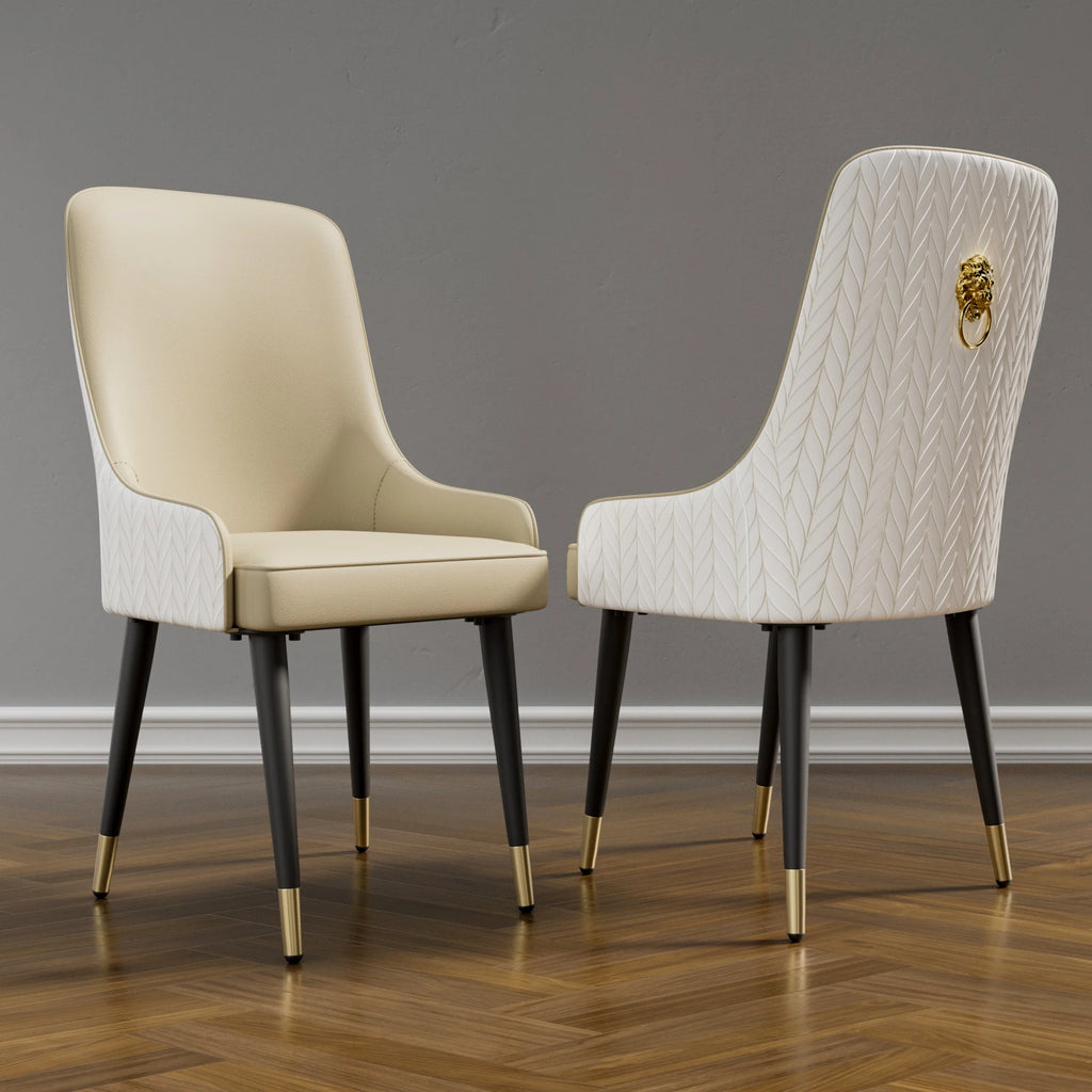 Modern PU Leather 2 Dining Chairs