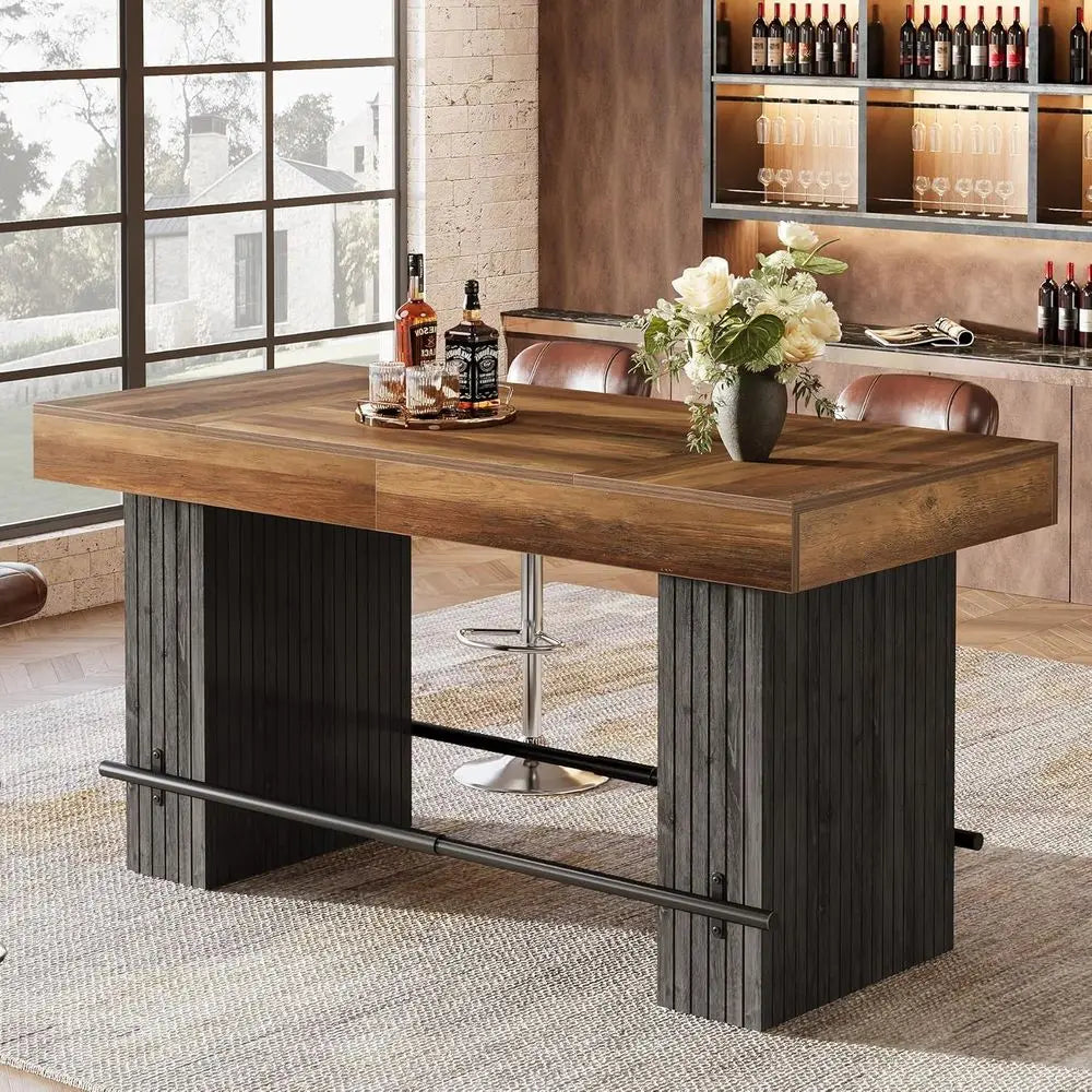 62.2 Industrial Style Counter Height Bar