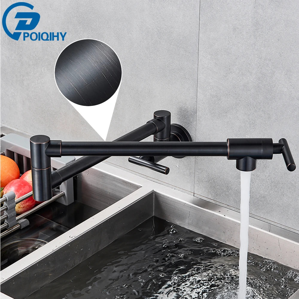 Chrome Black Wall Mounted 360 Rotating