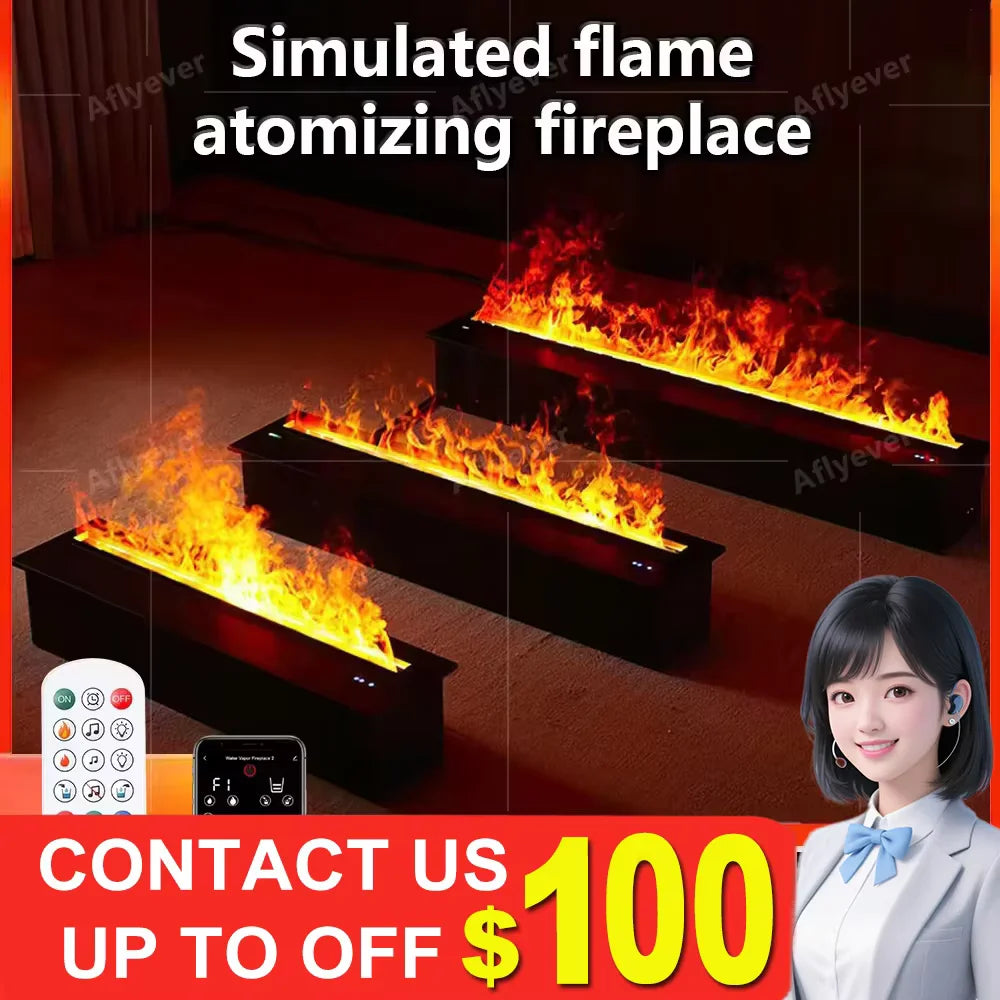 water replenishment atomization fireplace