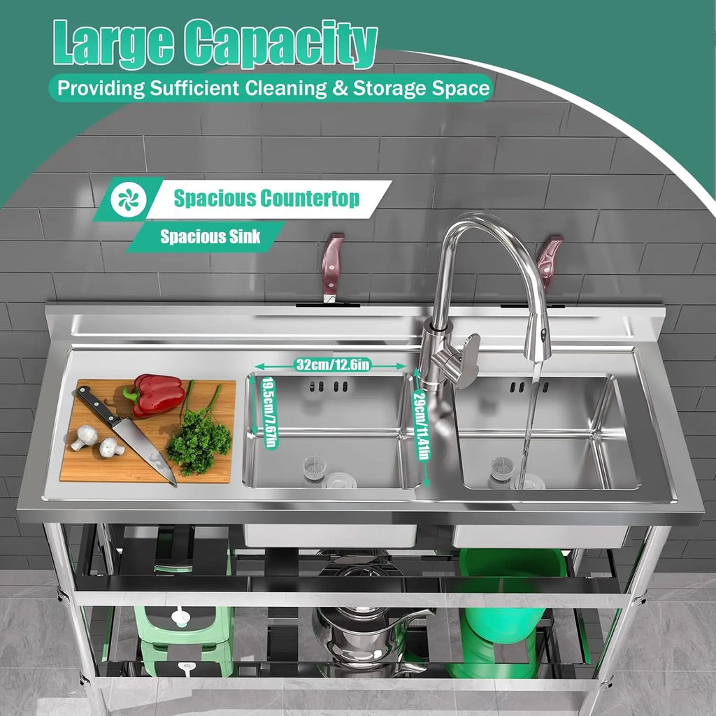 Commercial Stainless Utility Sink