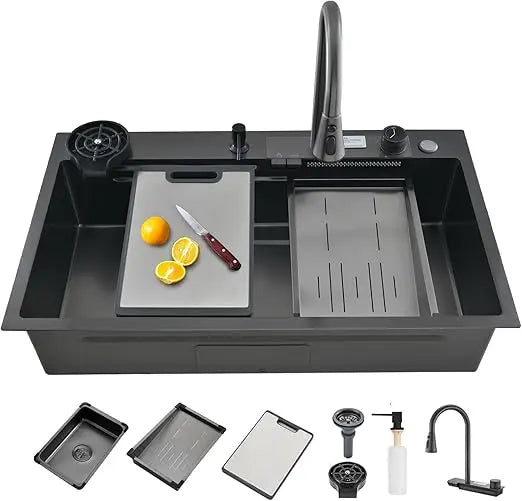 34" Drop-in Single Bowl Stainless w/Faucet