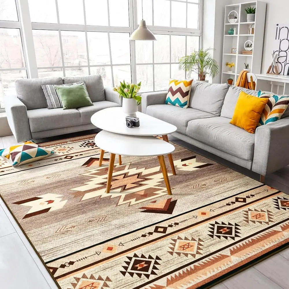 Living Room Rug - 5X7 Aesthetic Washable