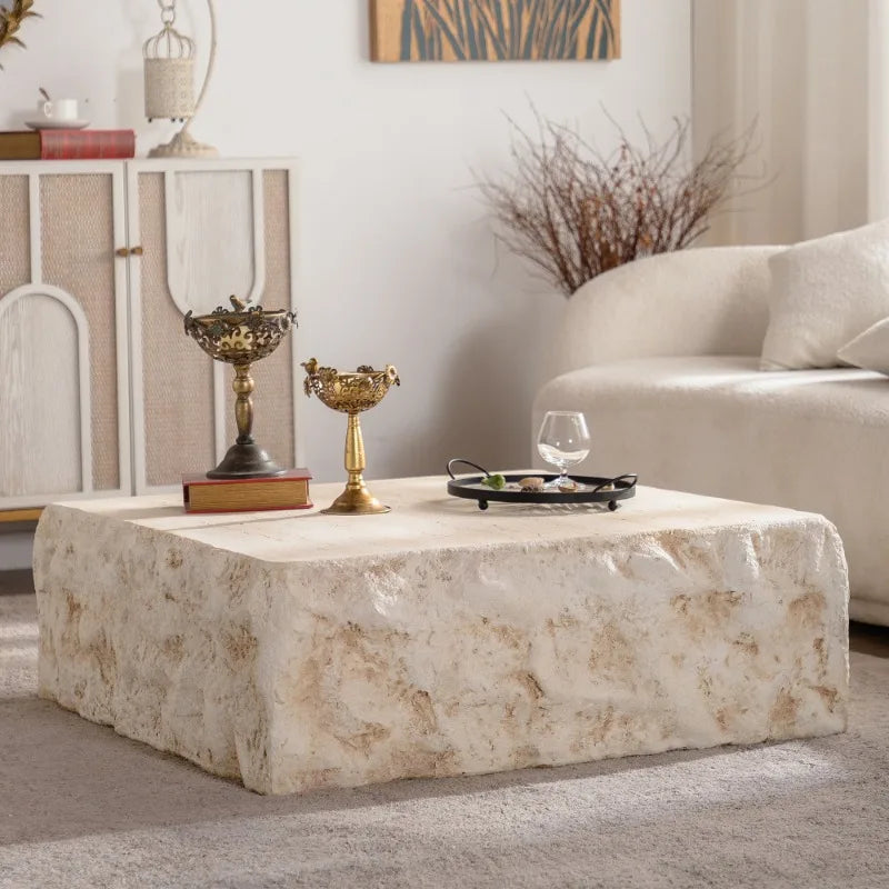 Natural Stone Square Coffee Table