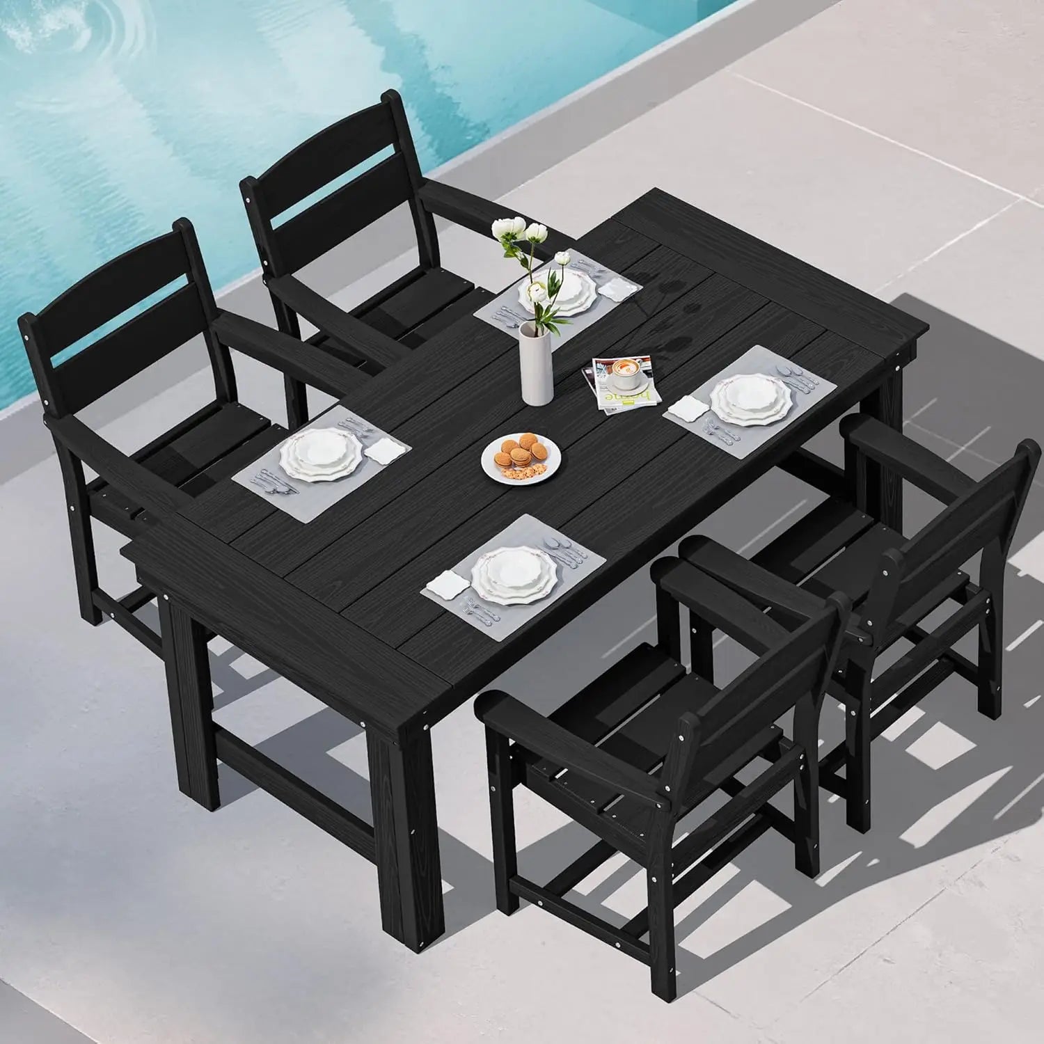5 pc 67in HDPE Patio All-Weather