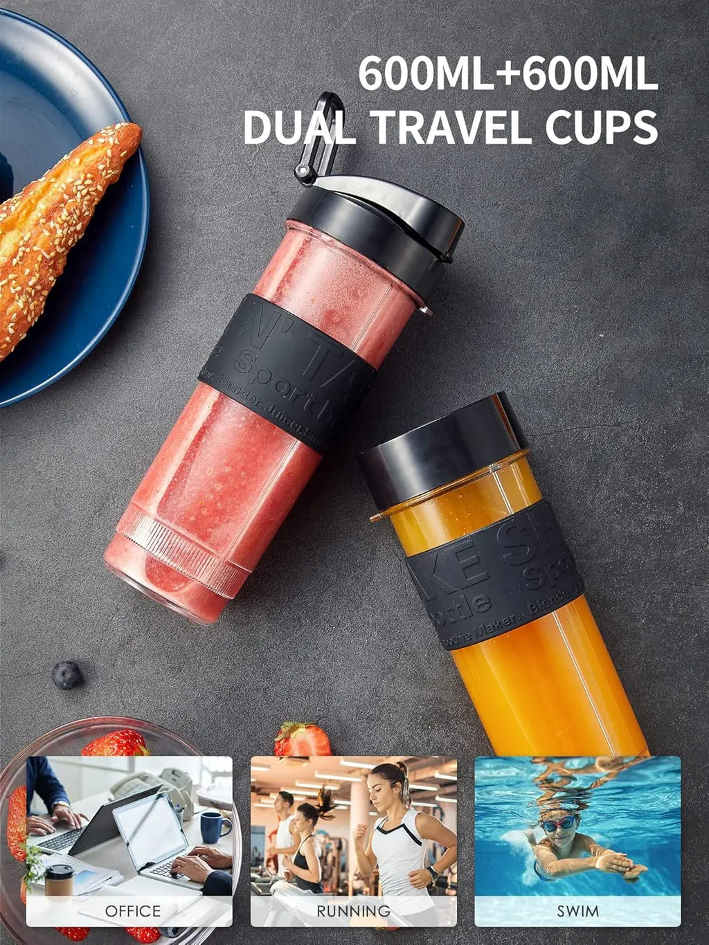 Personal Blender, Electric Shake