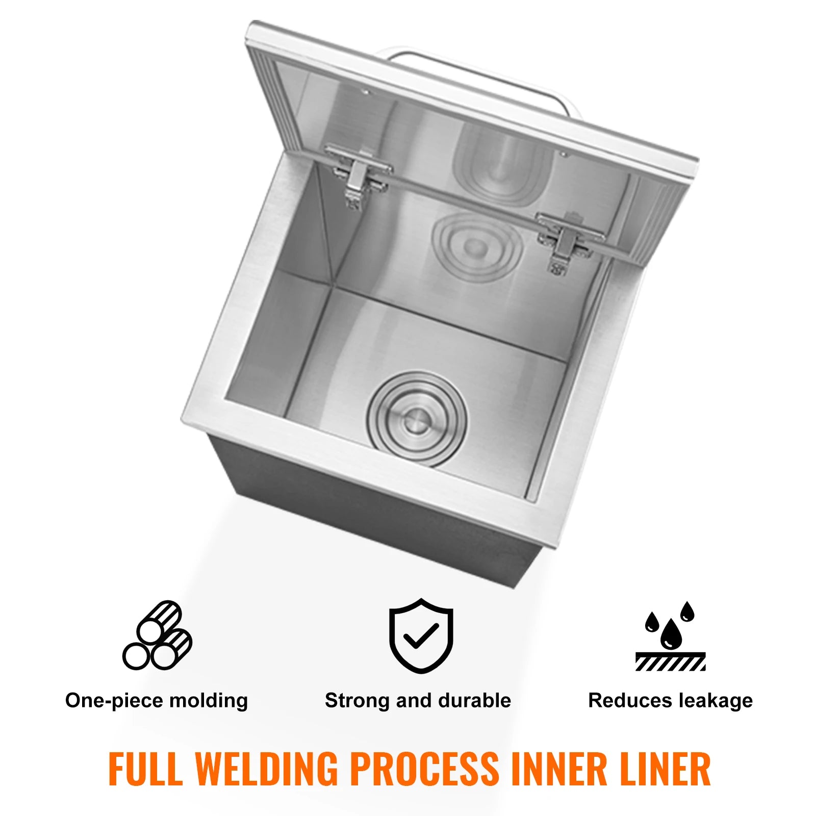 Drop in Ice Chest Stainless Commercial