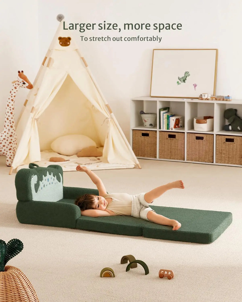 2-in-1 Soft Toddler Couch or Lounger
