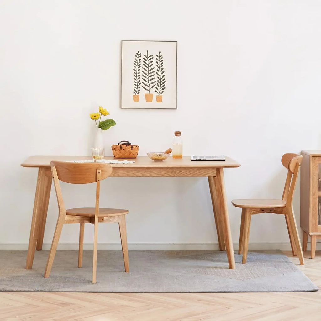 4 Solid Oak w/High Back