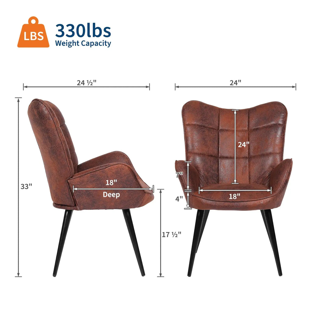 MCM Upholstered Faux Leather