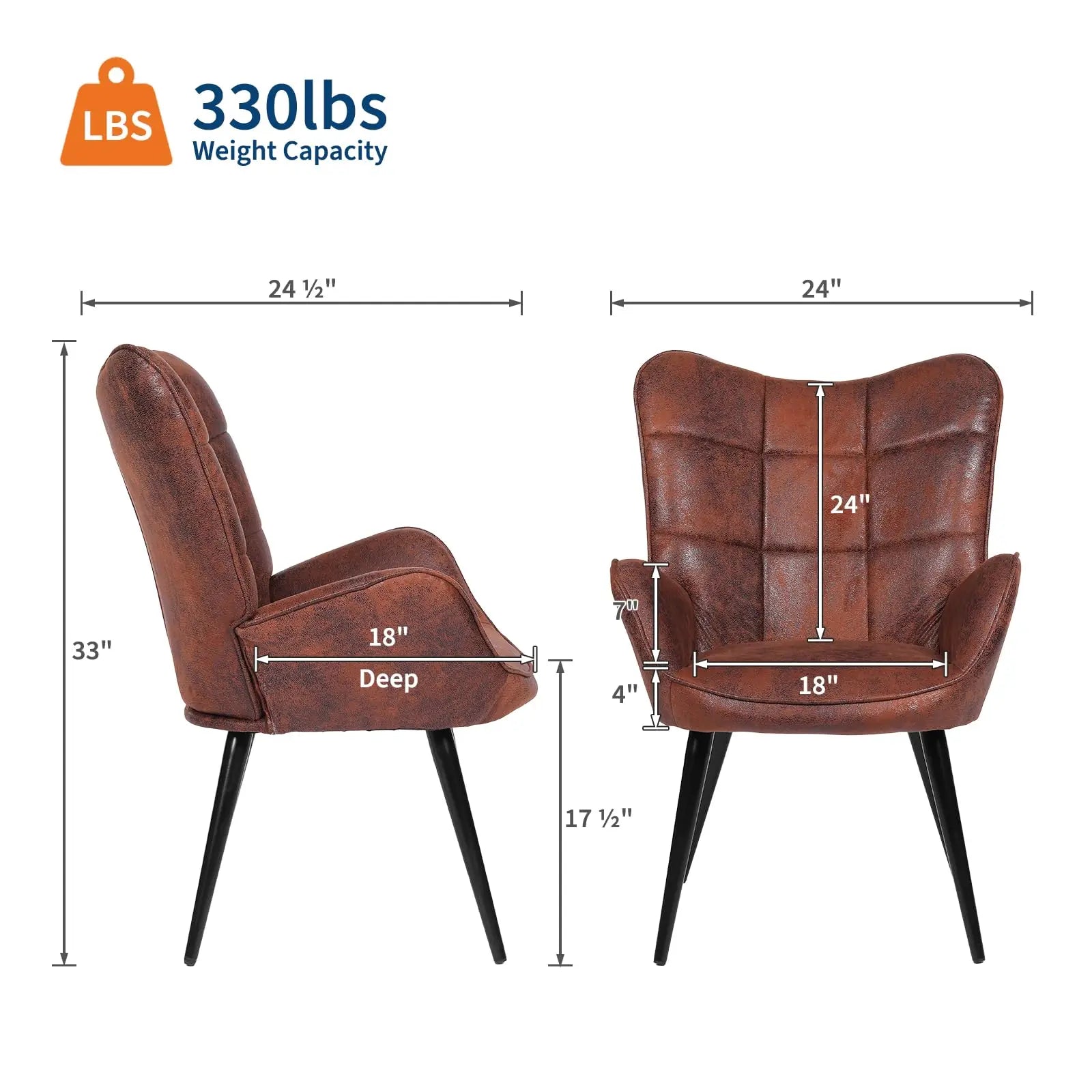 MCM Upholstered Faux Leather