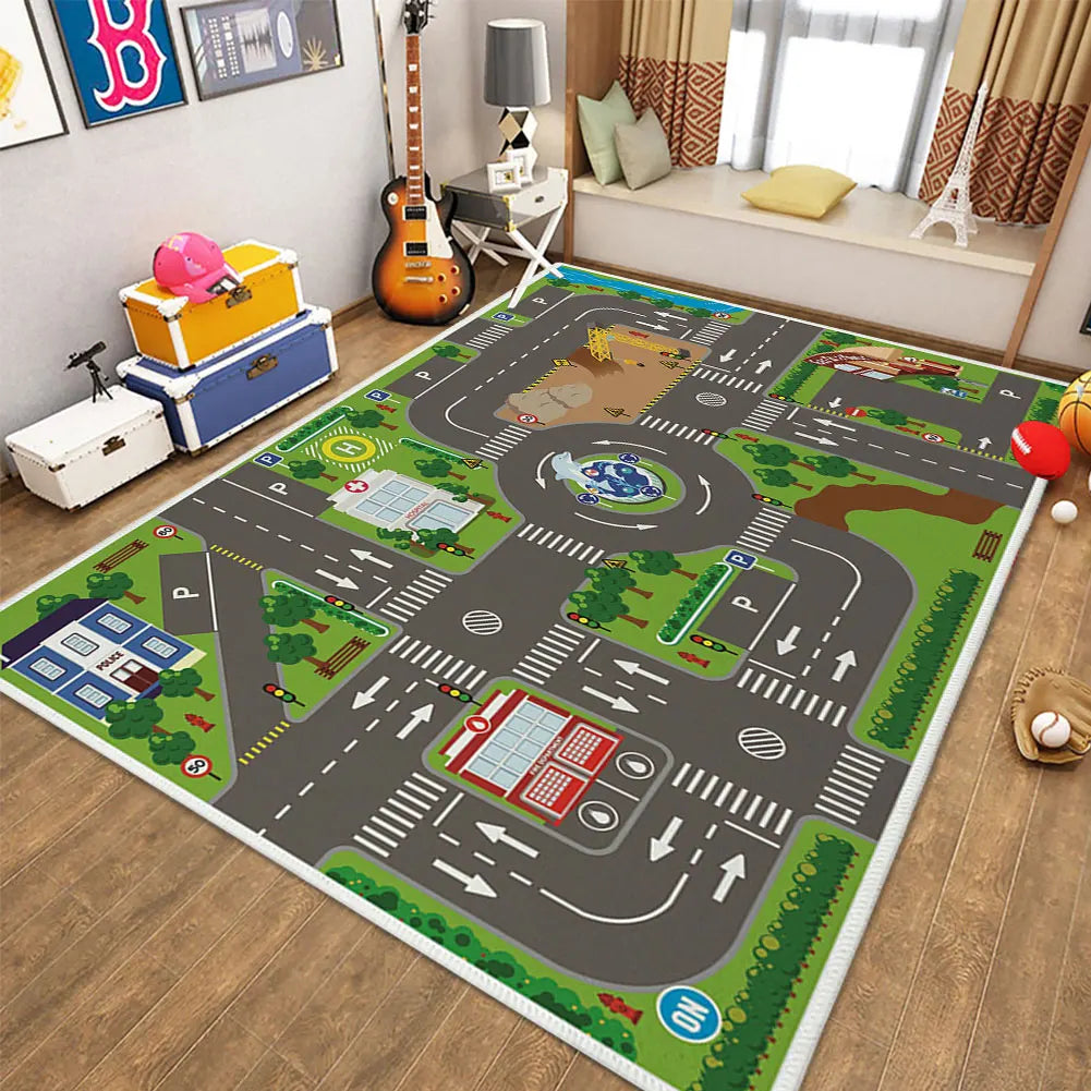 40"x34" Child Playmat Simulated City