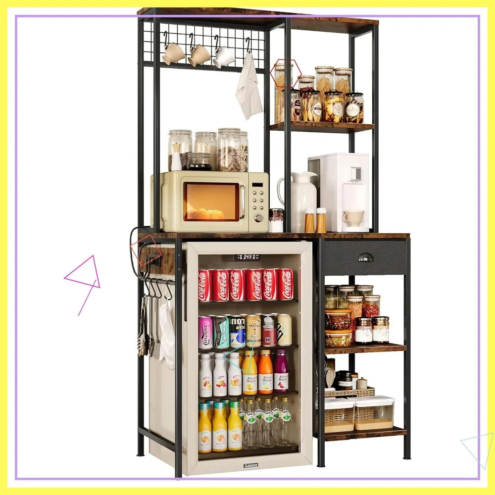 3-Tier Over Mini Fridge Shelf, outlet