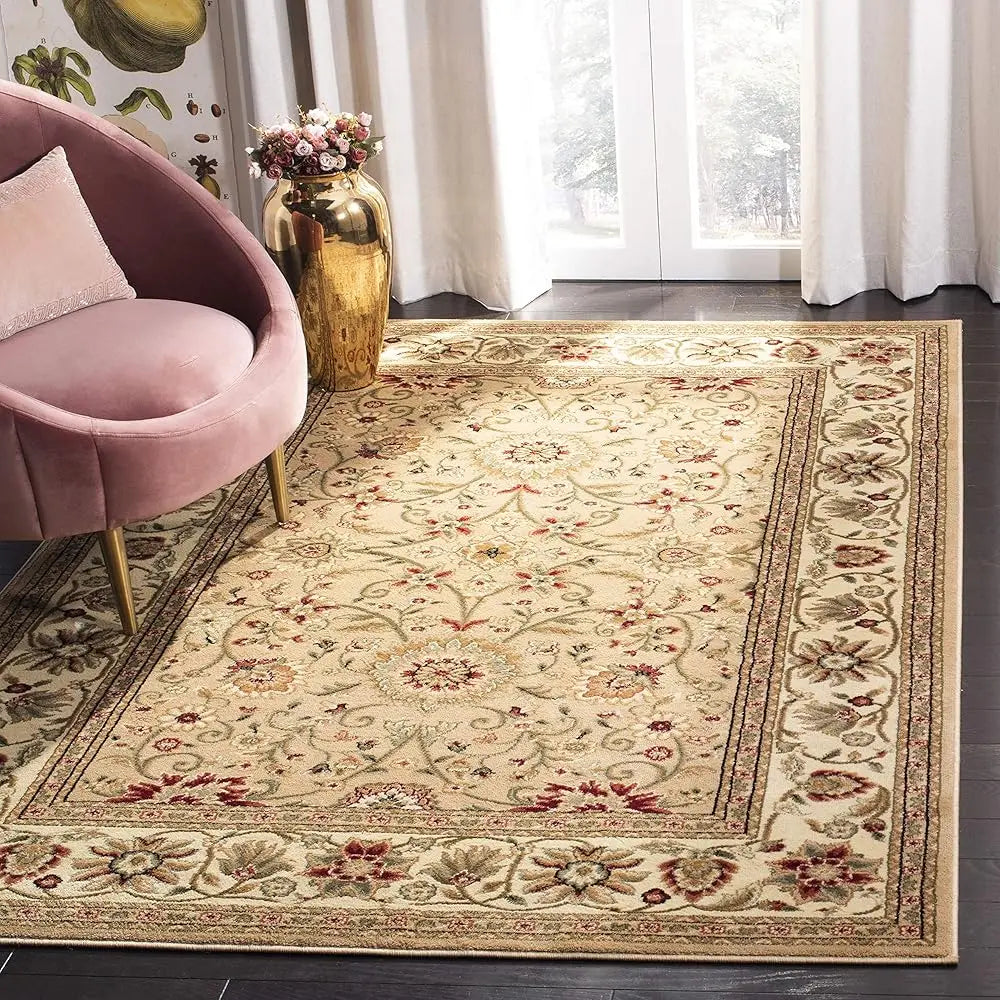 5'3"x7'6" Beige & Ivory Traditional Oriental