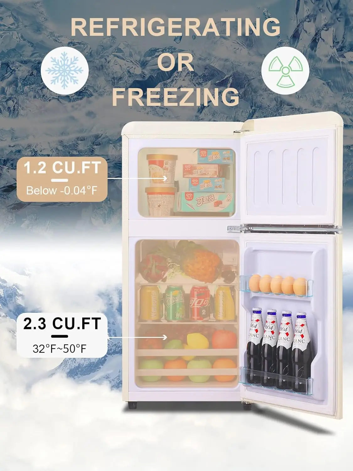3.2 CF Compact Refrigerator/Freezer