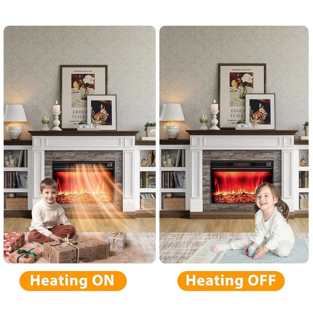 80" Electric Fireplace Mantel Cabinets