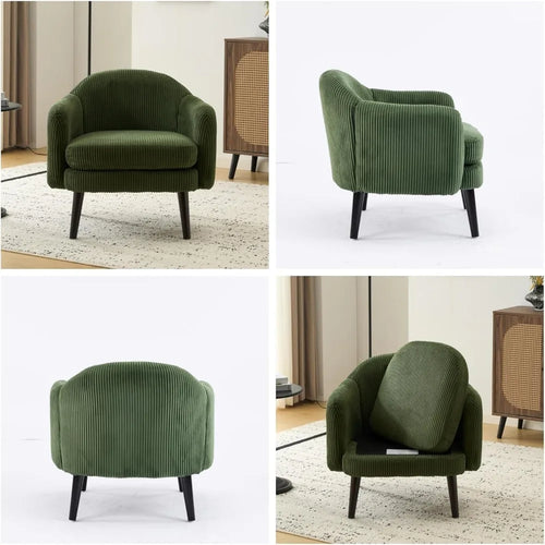 2 30.3" Wide Modern Barrel Armchairs