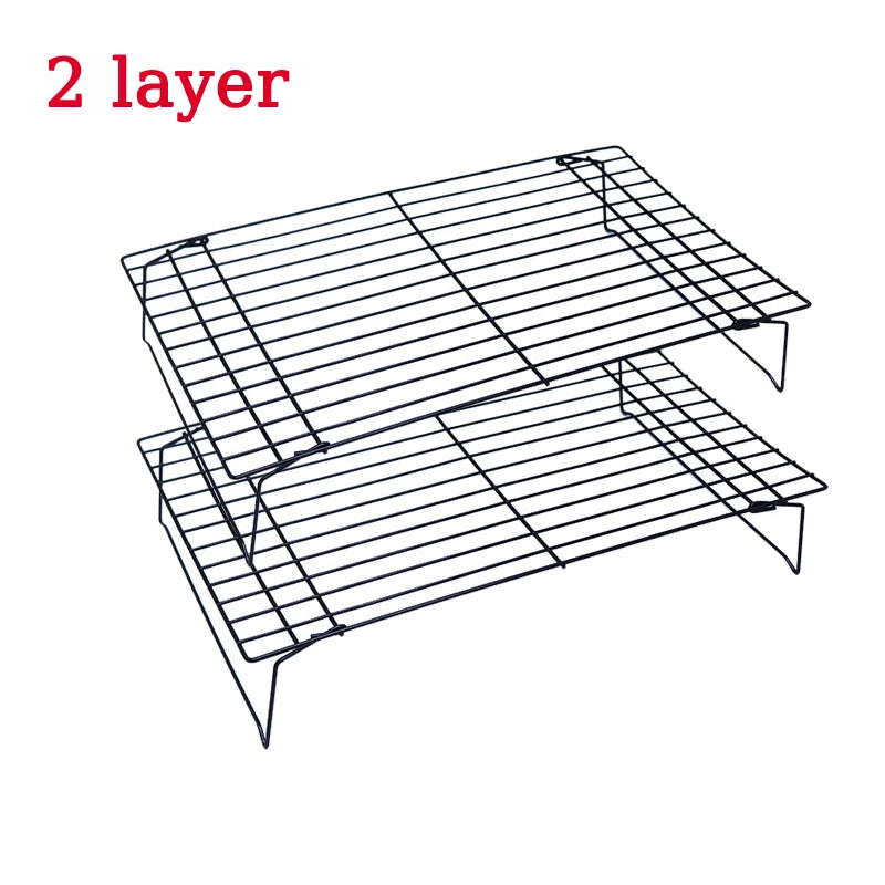 Stainless 3 Layer Foldable Wire Grid Baking