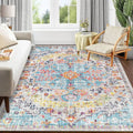 Boho Area Rug 5X7 Washable