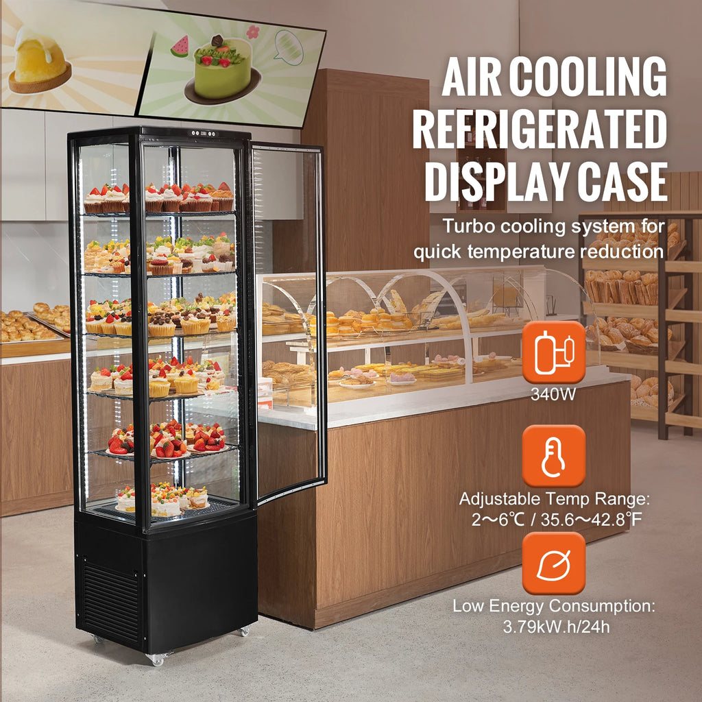 4.2 CF/115L Refrigerated Pastry Display Case Countertop