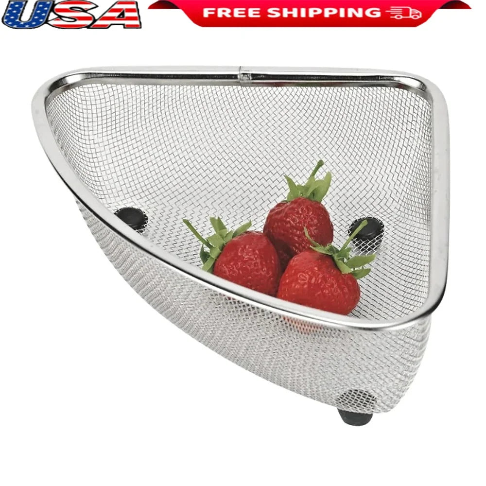 Stainless Steel Mesh Corner Sink Strainer