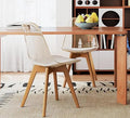 4 Clear Modern Acrylic w PU Leather