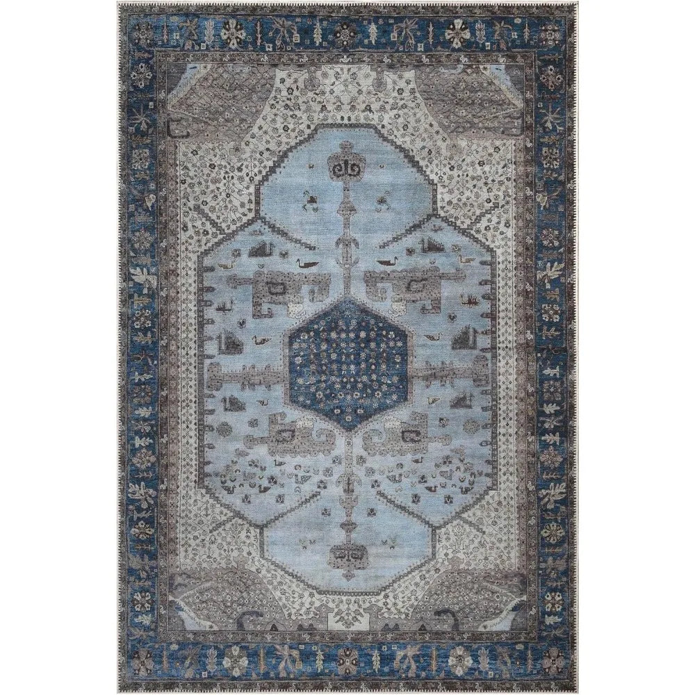 6x9 Washable Non-Slip Vintage