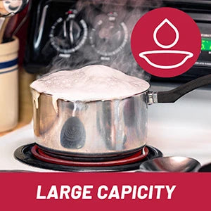 2-6" 2-8" Black Cooktop Drip Pans