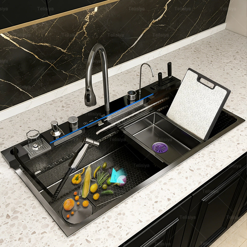 Stainless Sink Digital Display Waterfall