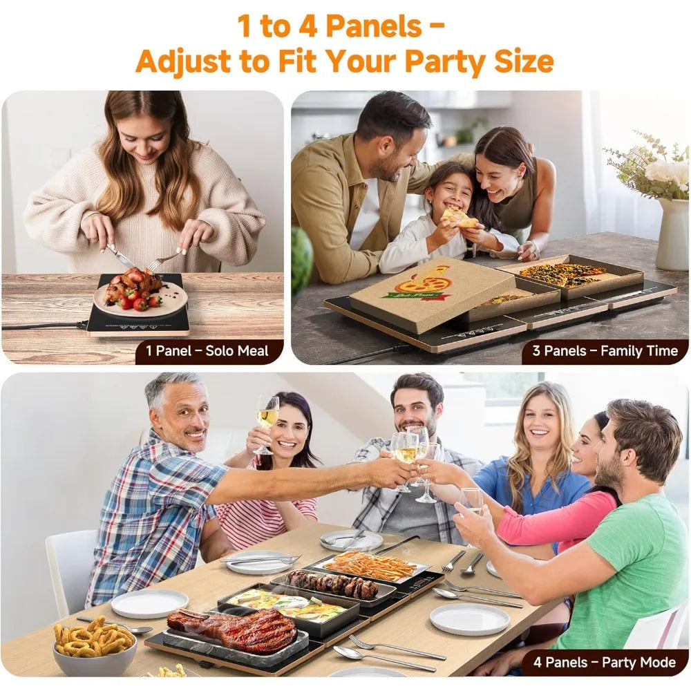 Electric Warming Tray, 4-in-1 Food Warmer