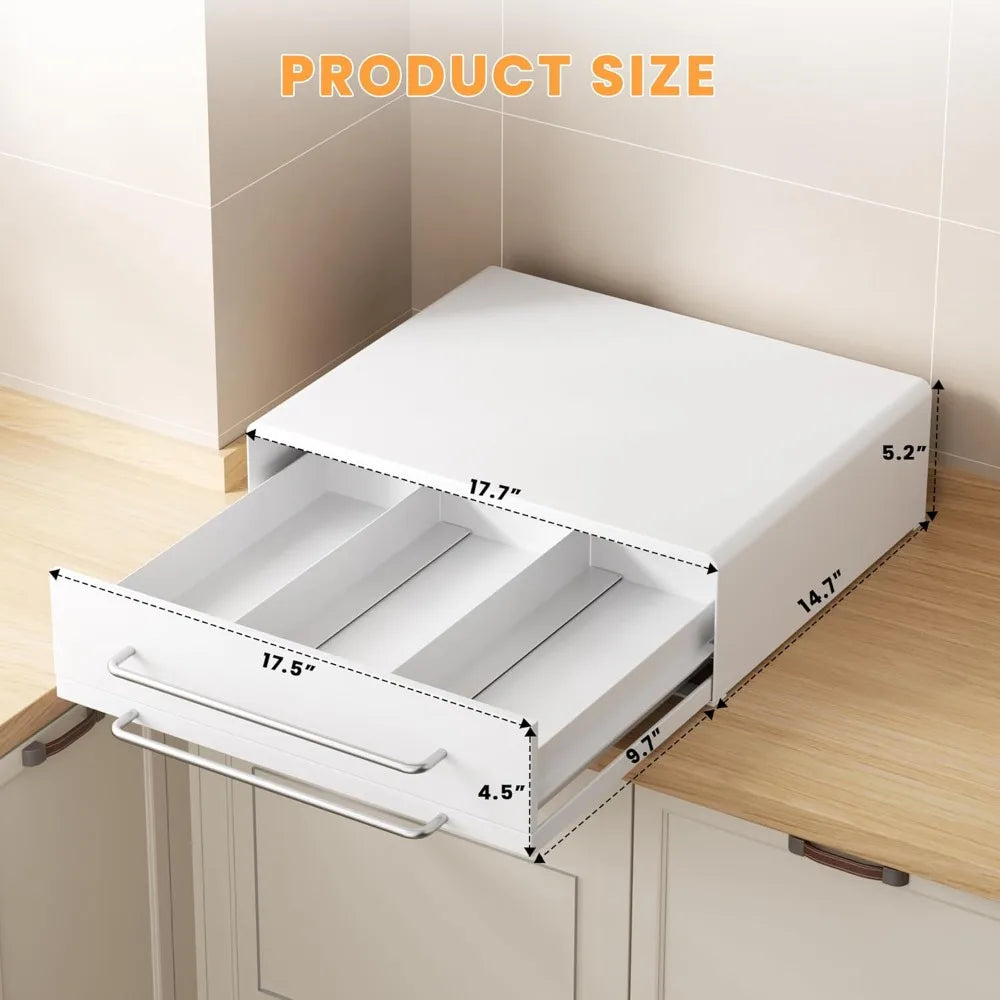 MW Stand W/Pull-Out Drawer/ Tray/Storage Drawers