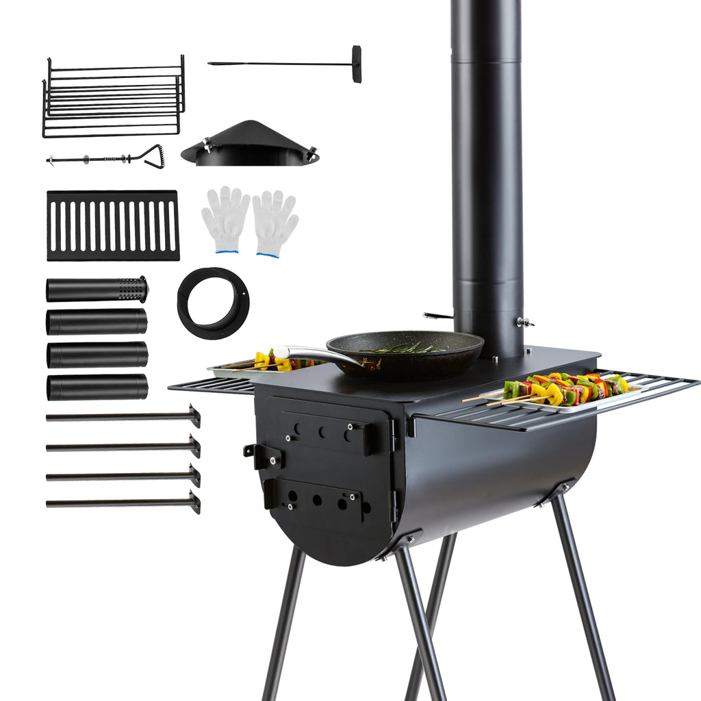 Wood Stove Steel Camping/Tent/Portable/Chimney
