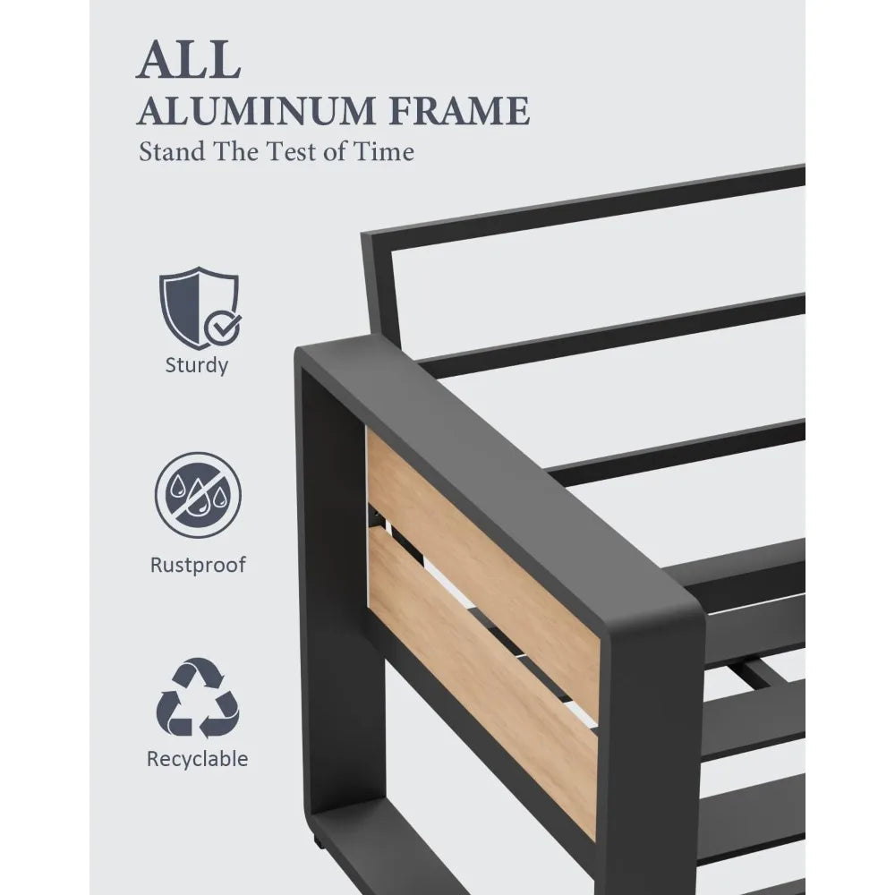 2-piece Aluminum Patio Chairs