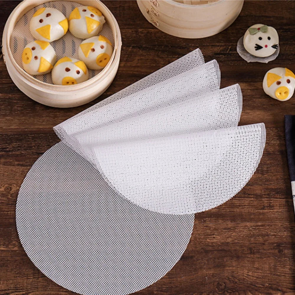3pc Reusable Silicone Non-Stick Steamer Liners