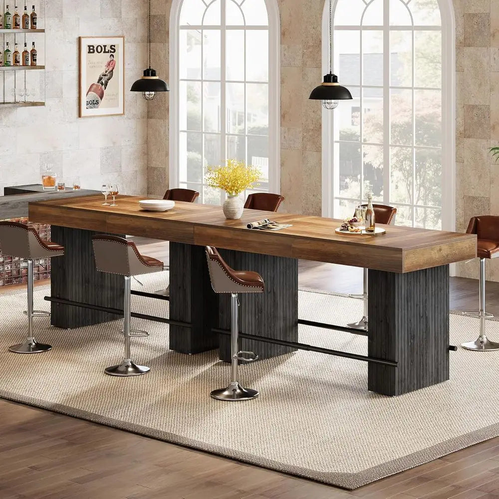 62.2 Industrial Style Counter Height Bar