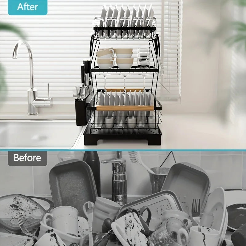 Dish Rack, 3 Tier Large