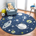 5'3" Circle Navy/Ivory Planets