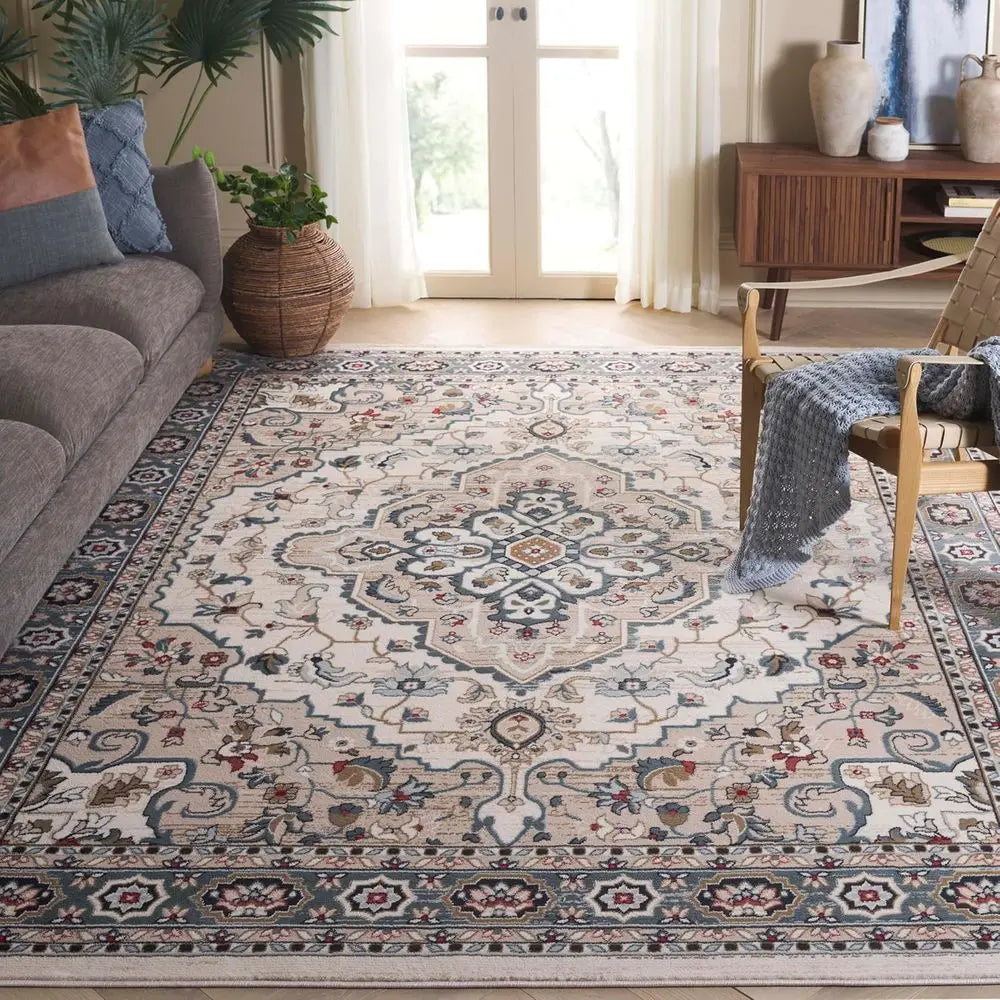 Area Rug 9' x 12', Cream/Beige