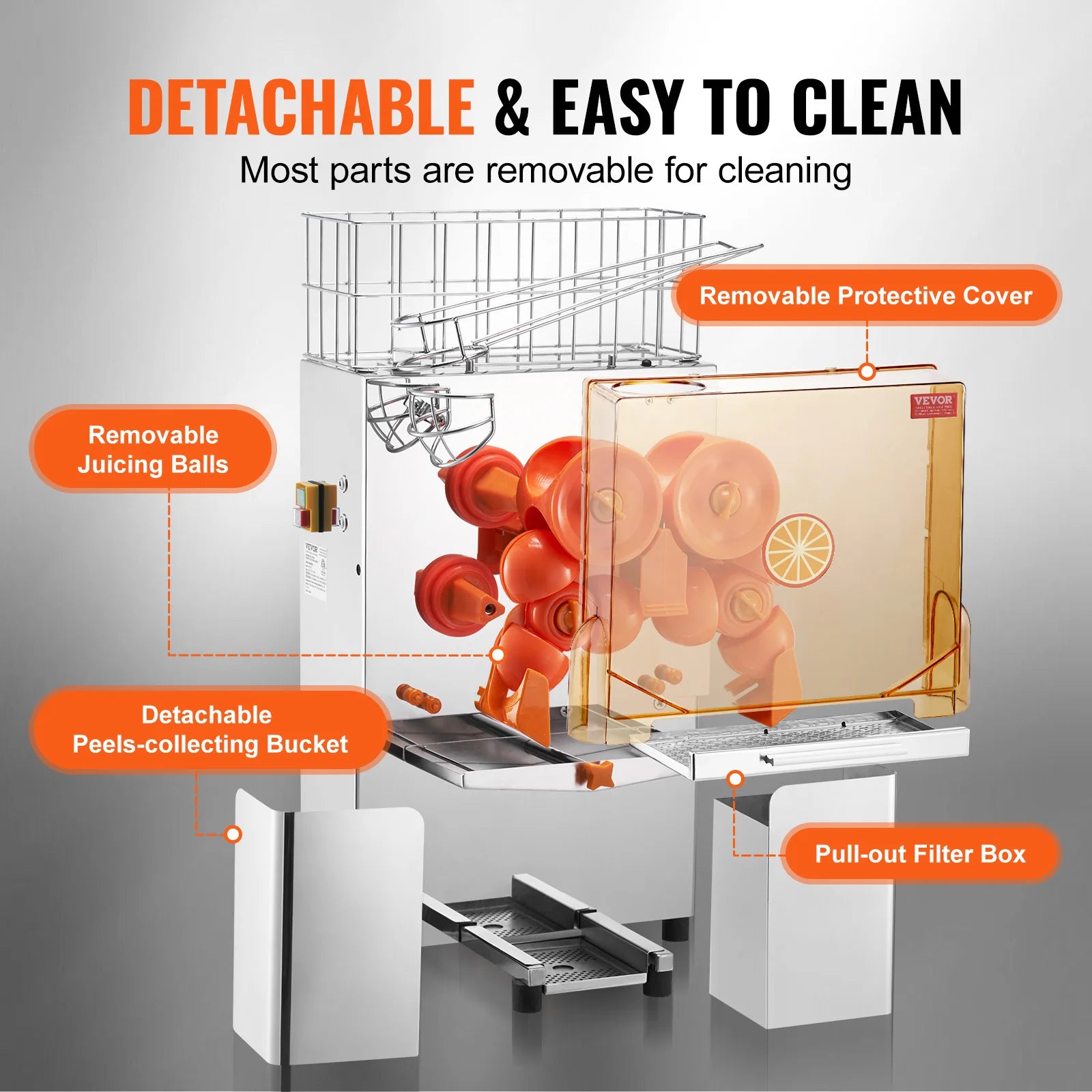 Commercial Orange Juicer Machine Automatic Stainless