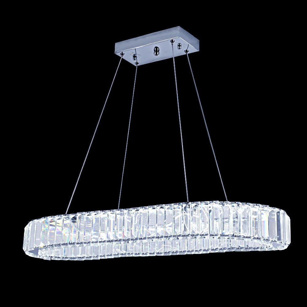 Modern LED Oval Chandelier