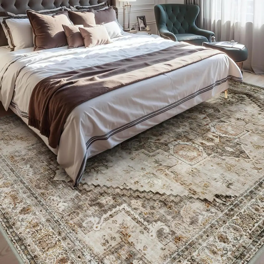 8x10 Neutral Beige Washable