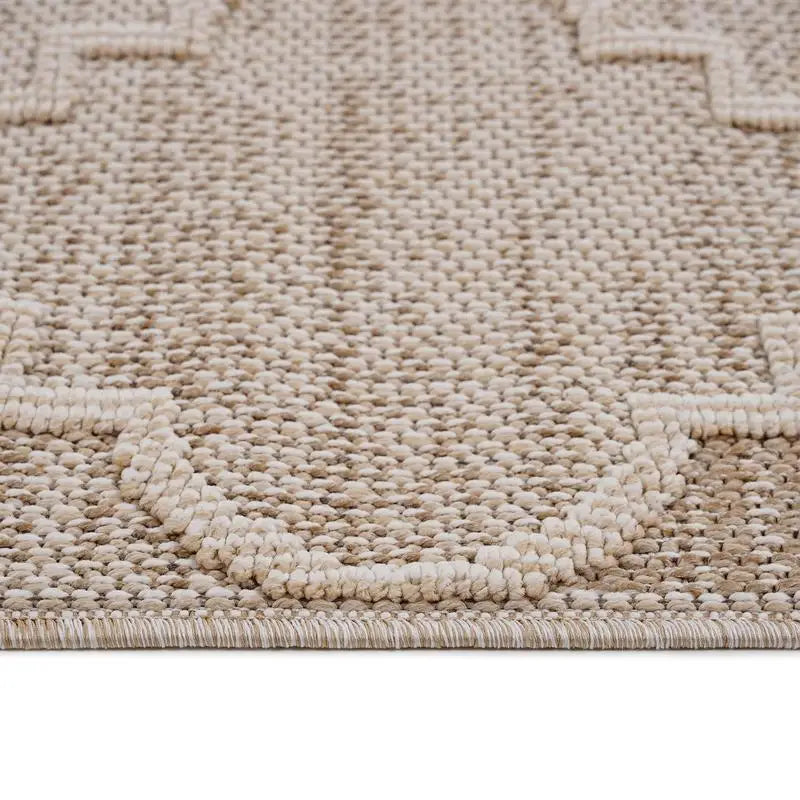 8X10 Cream Trellis Indoor/Outdoor