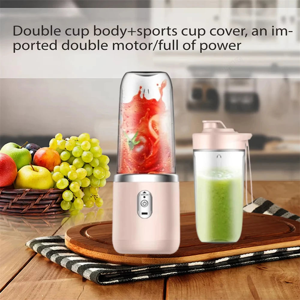 Portable Blender Bottle Electric 6 Blades Multifunction