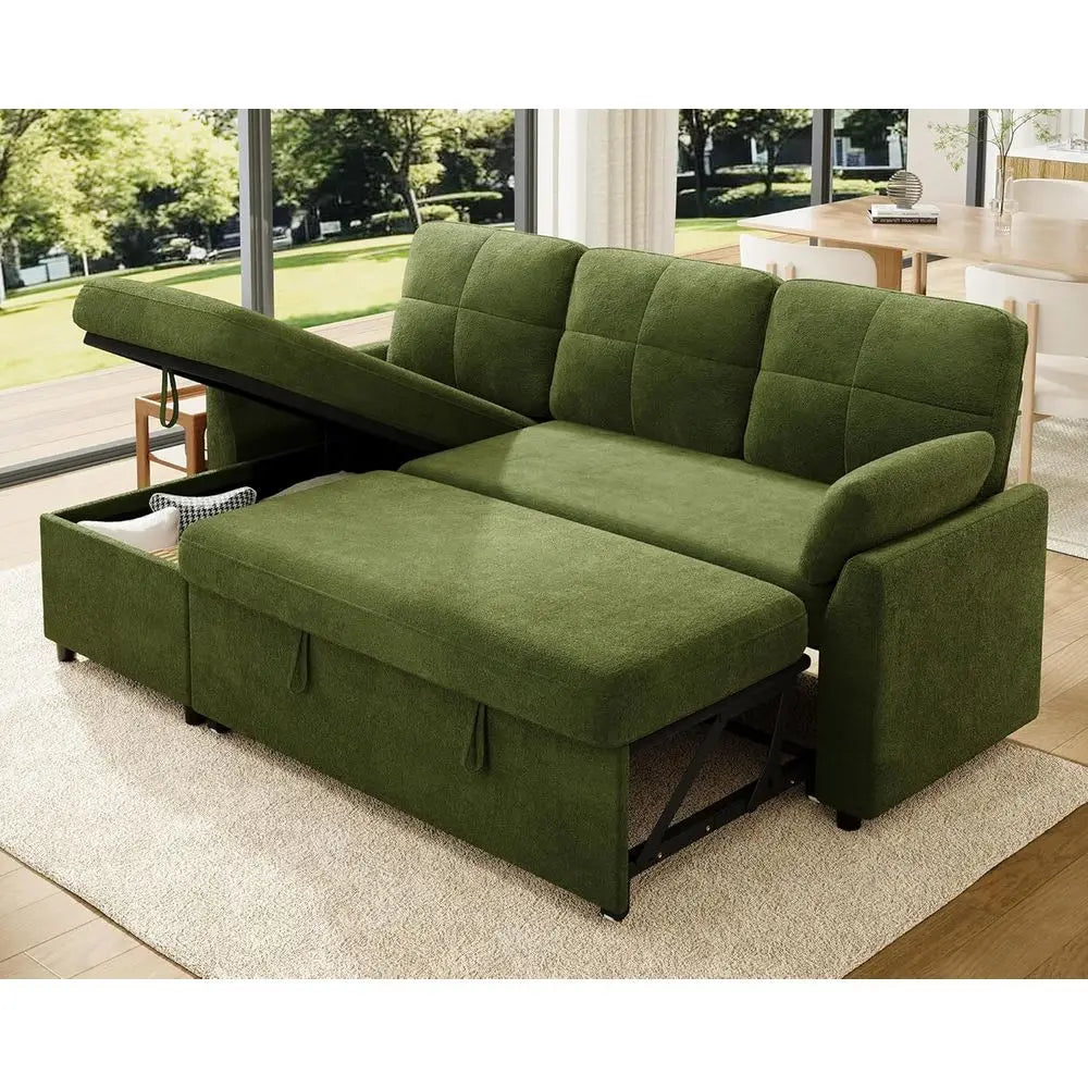 Storage Chaise Sleeper Sofa,
