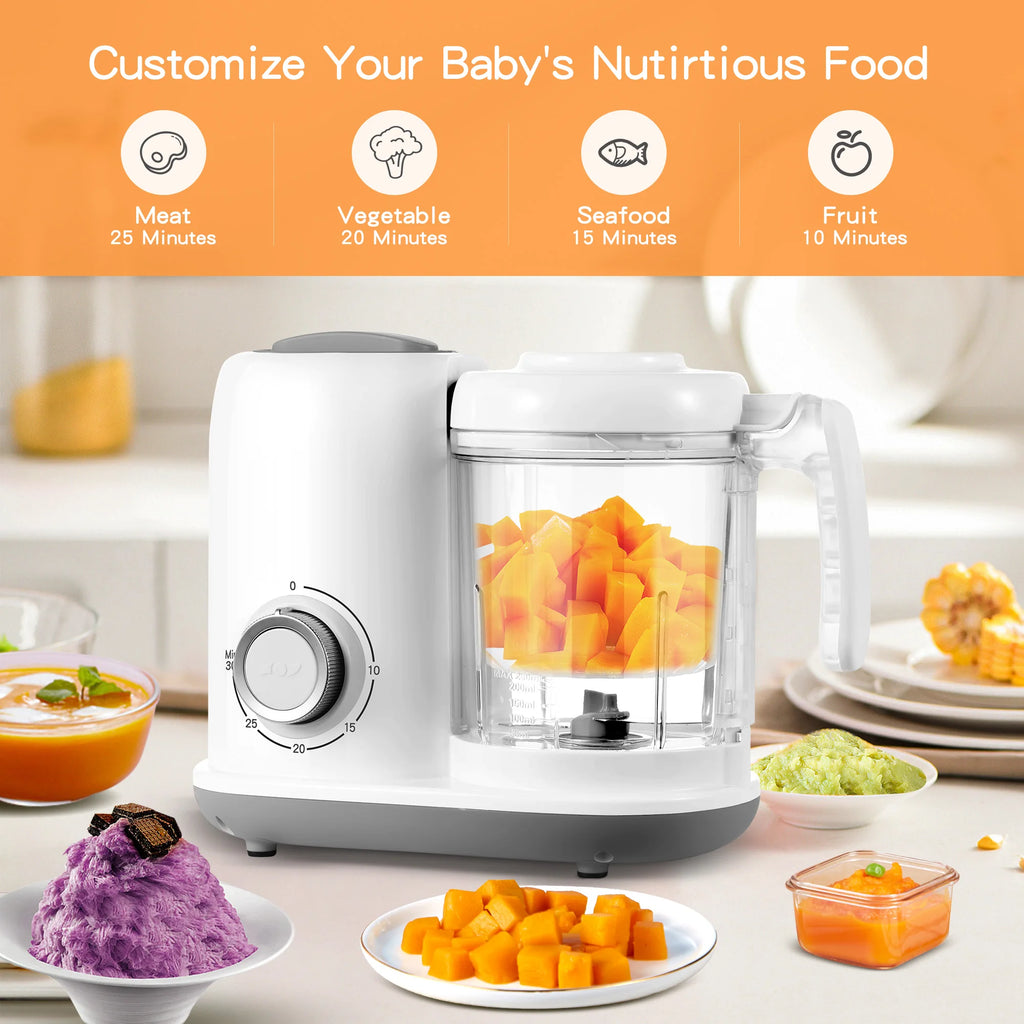 Baby Food Maker, 4 in 1 Baby Food Processor/Steamer