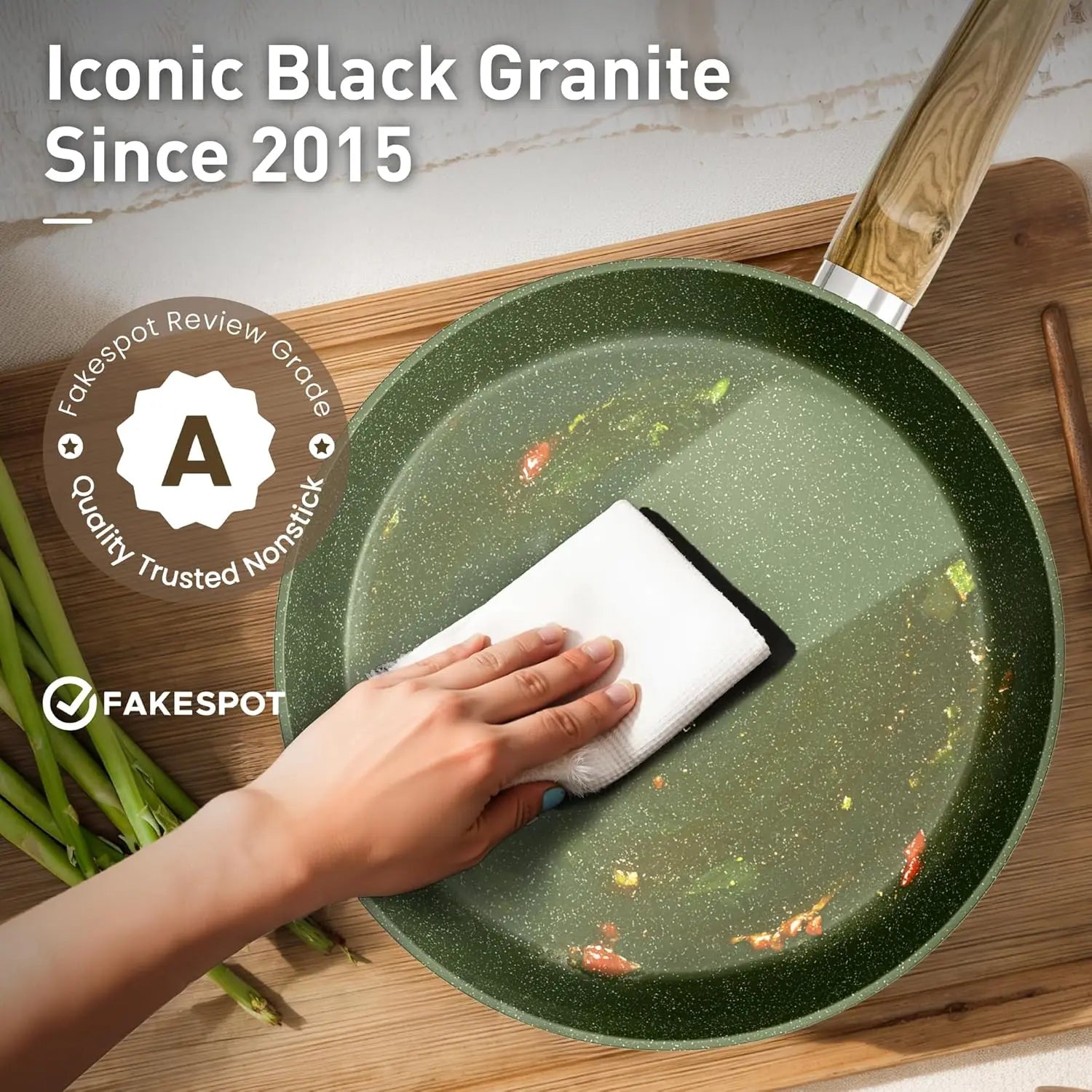 12-Piece Nonstick Granite Induction Cookware Set