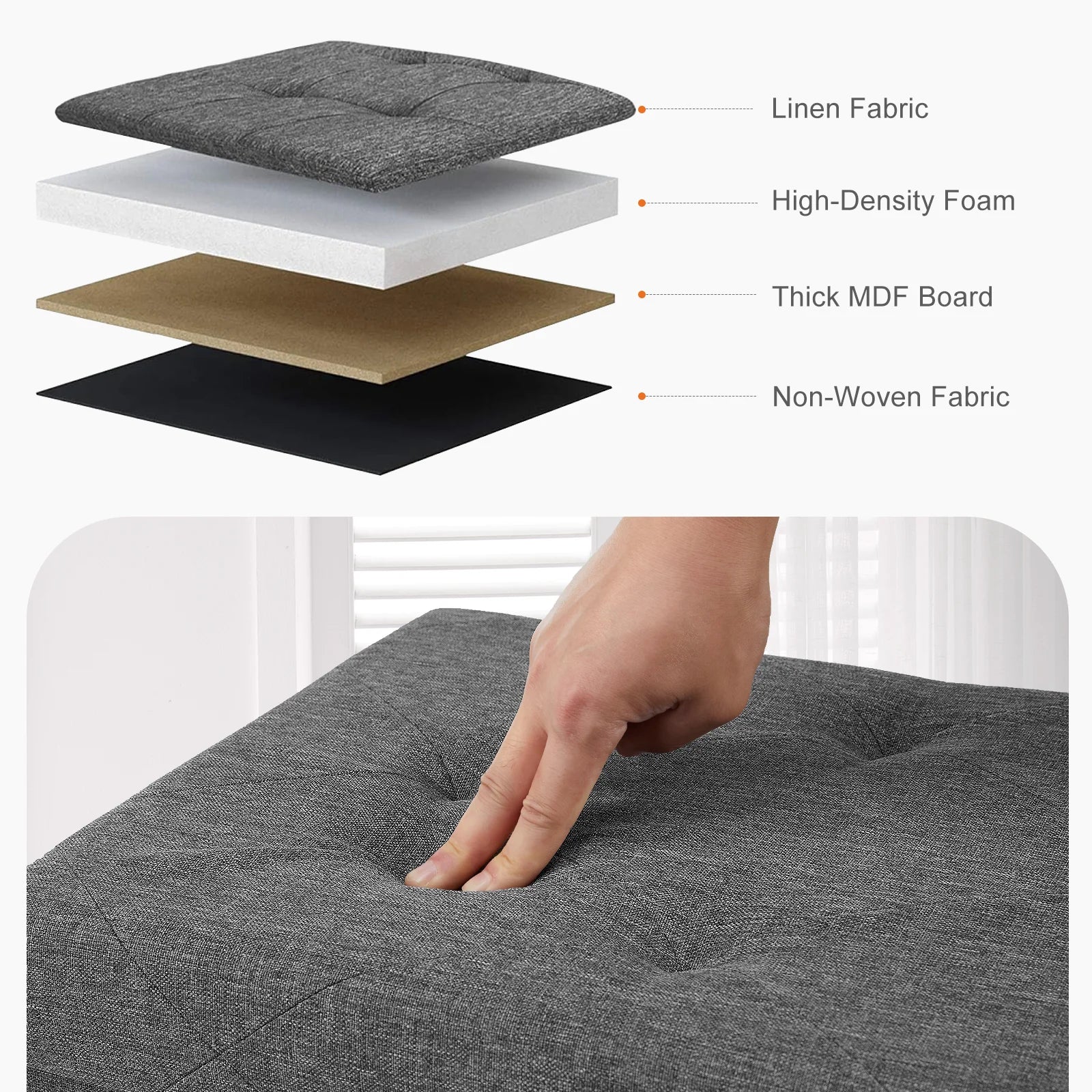 Hidden Storage Footstool or Toy Box