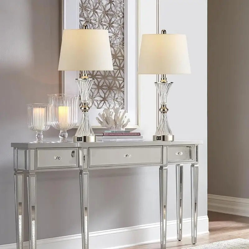 2 Modern USB Dimmable Lamp