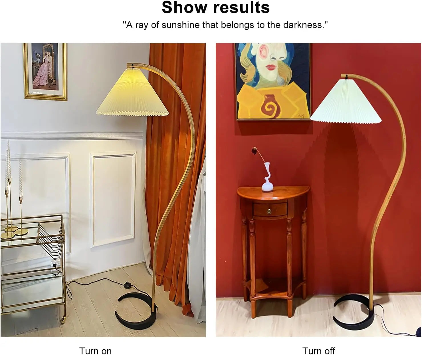 Vintage 59" Arched LED Lamp